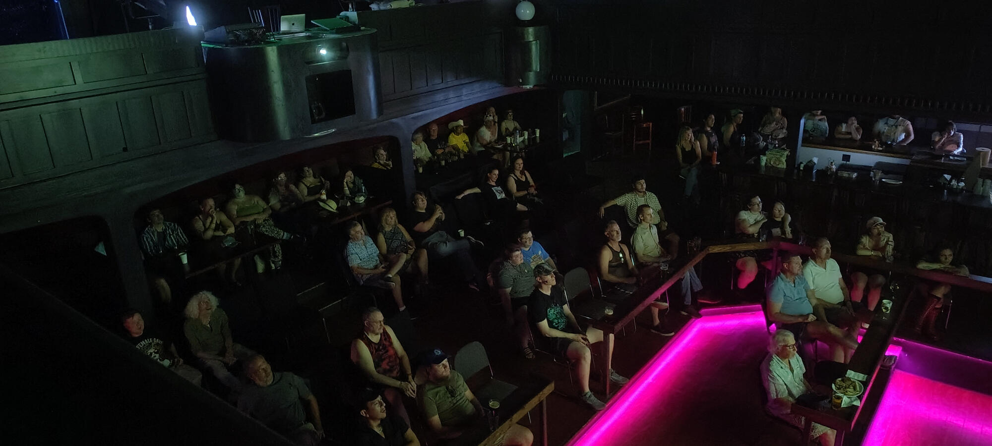 A packed house enjoys a film at the 3rd annual Royale Film Festival. (Photo by Danny Hercules.)