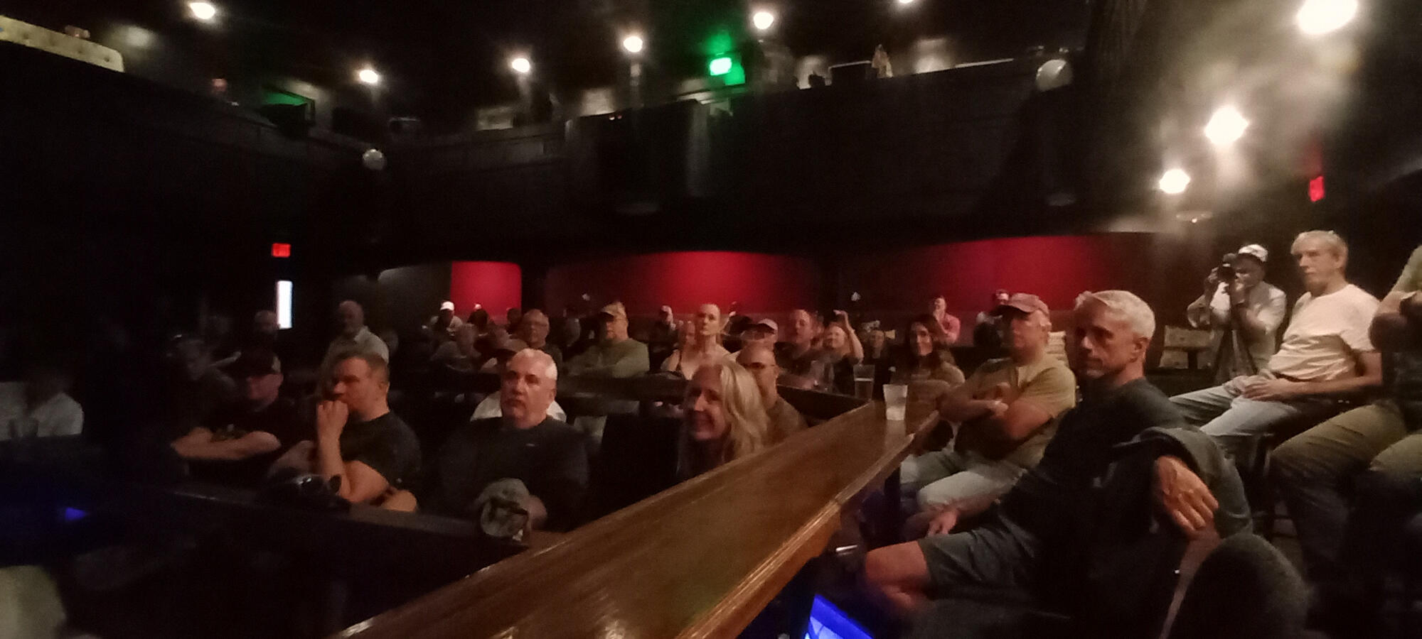 An audience Q&A at the Royale Film Festival