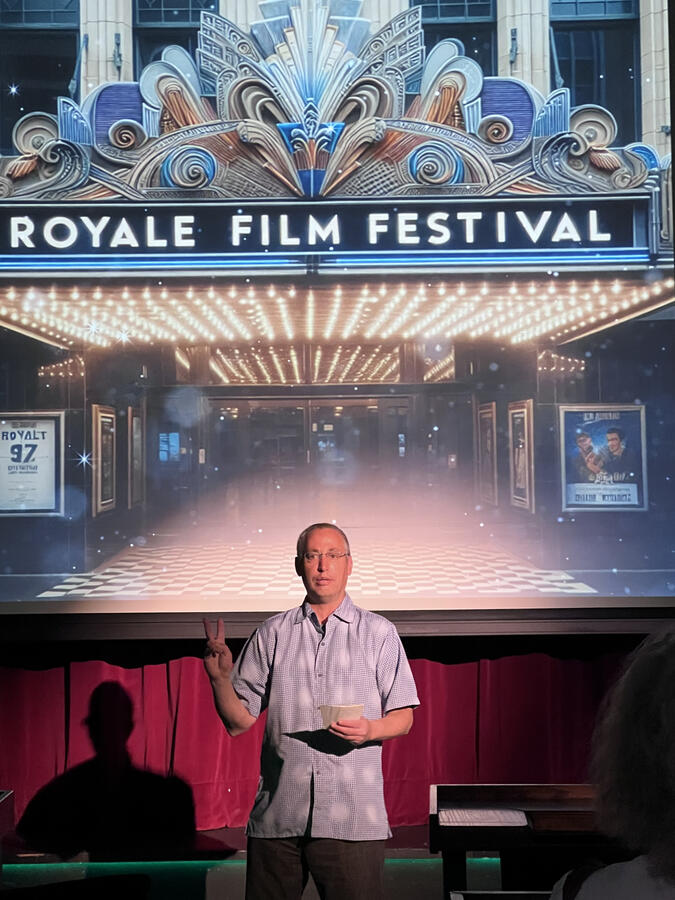 Danny Hercules introduces two more films at the Royale Film Festival