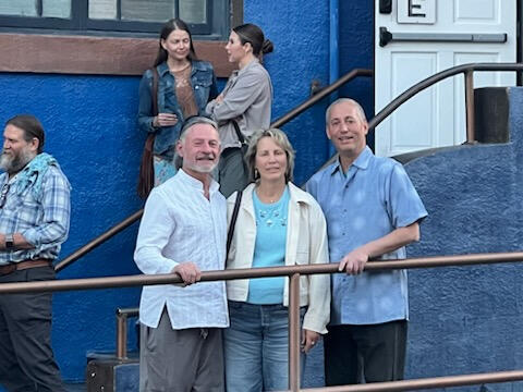 Bisbee Royale owner Michael Stefaun, Academy Awards producer Lori Margules, and festival host Danny Hercules at the 2nd annual Royale Film Festival